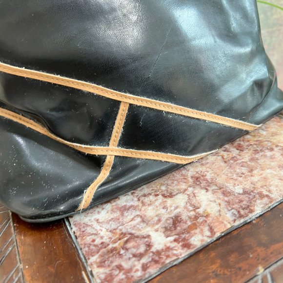 VTG📌 90s One Straps Shoulder Bag with two Outside Pockets - Picture 4 of 15